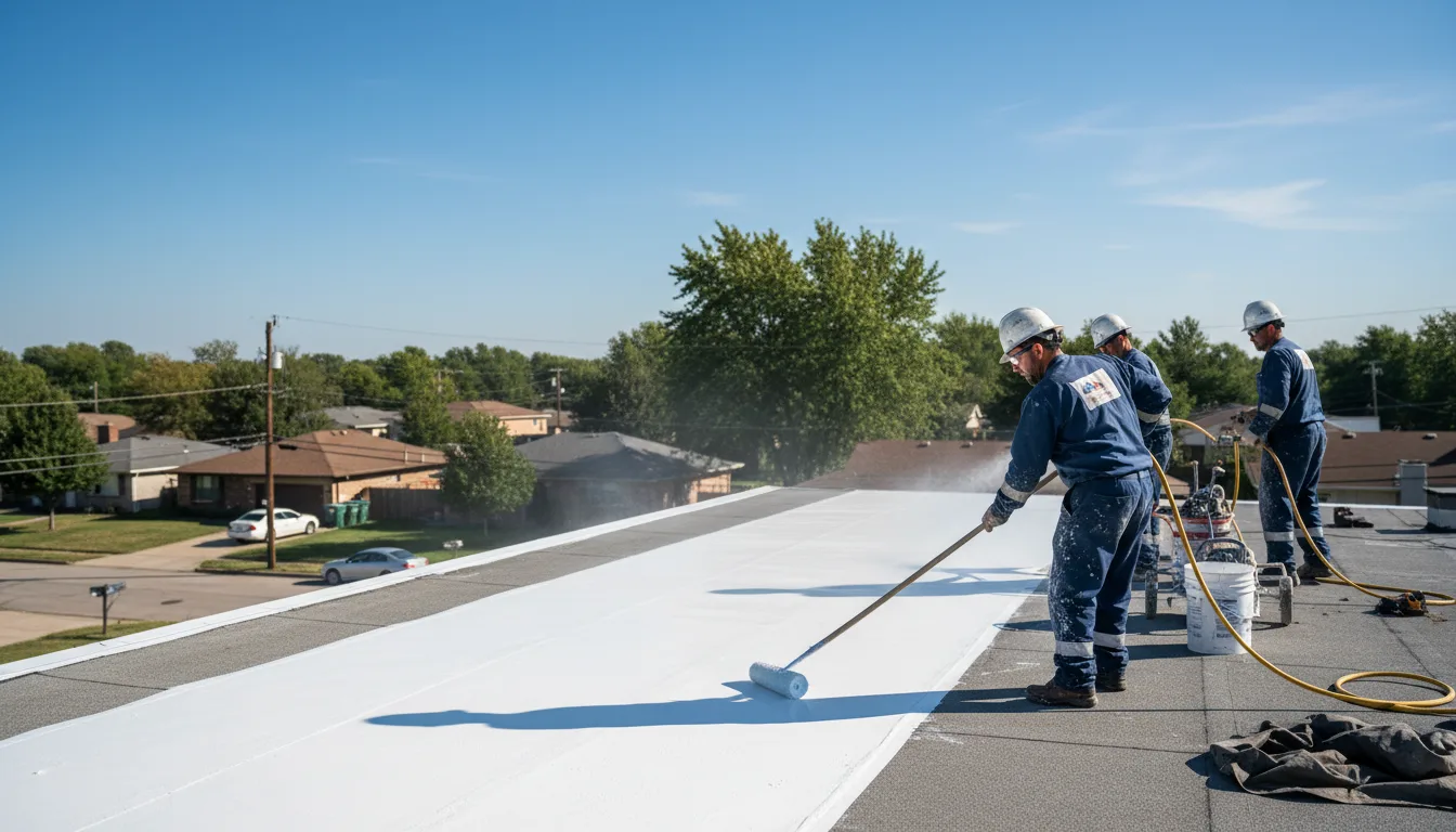 Commercial roof coating in Maddock, ND near me